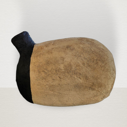 Βάζο Οβάλ Wabi Sabi Black ART7477