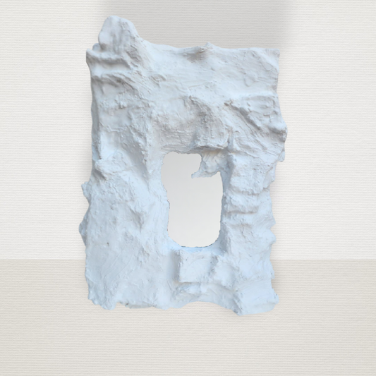 Καθρέφτης Κρεμαστός Rock Λευκός ART7451