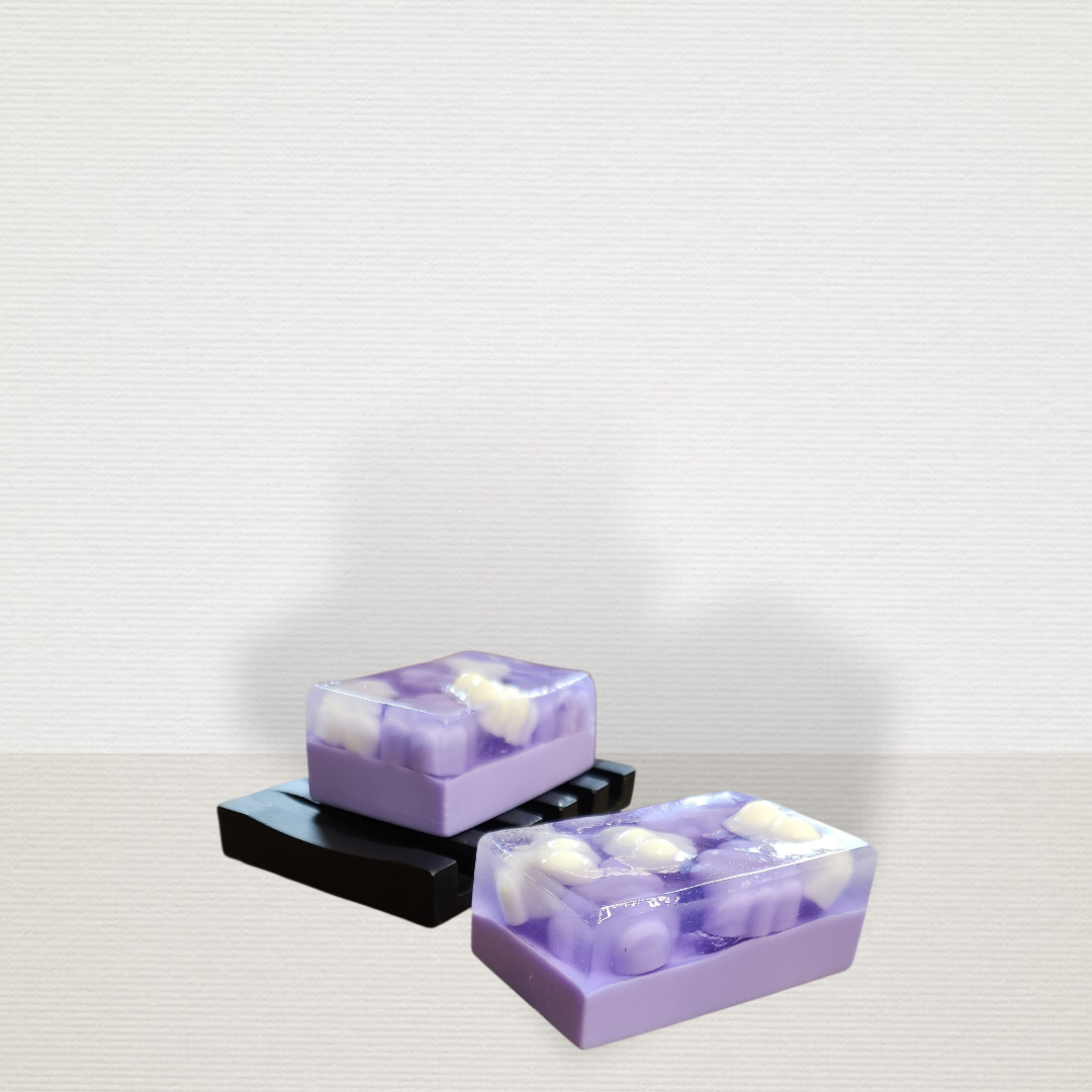 Soap Cloud Σετ Λιλά Με Βάση Μαύρη SOAP9023