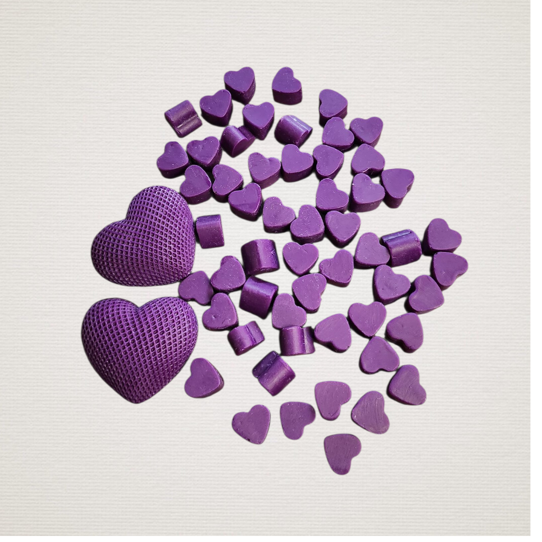 "Purple Hearts" Wax Melts 200gr.  CAN8054