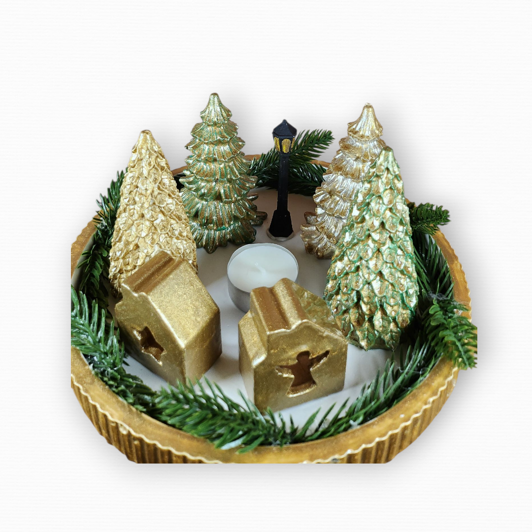 Χριστουγεννιάτικο Χωριό Σε Πιατέλα CHR2017