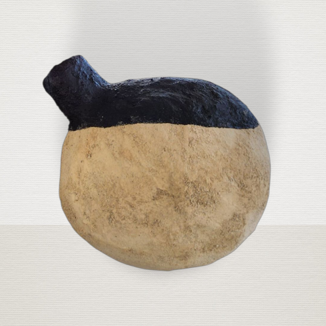 Βάζο Στρογγυλό Wabi Sabi Black ART7478