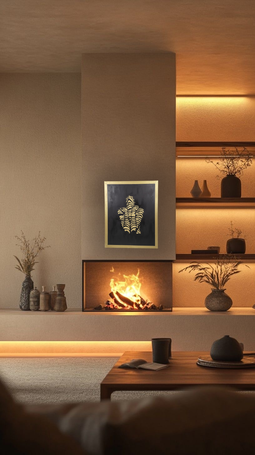 Πίνακας Σε Καμβά Textured Art "Gold Woman" ART7441