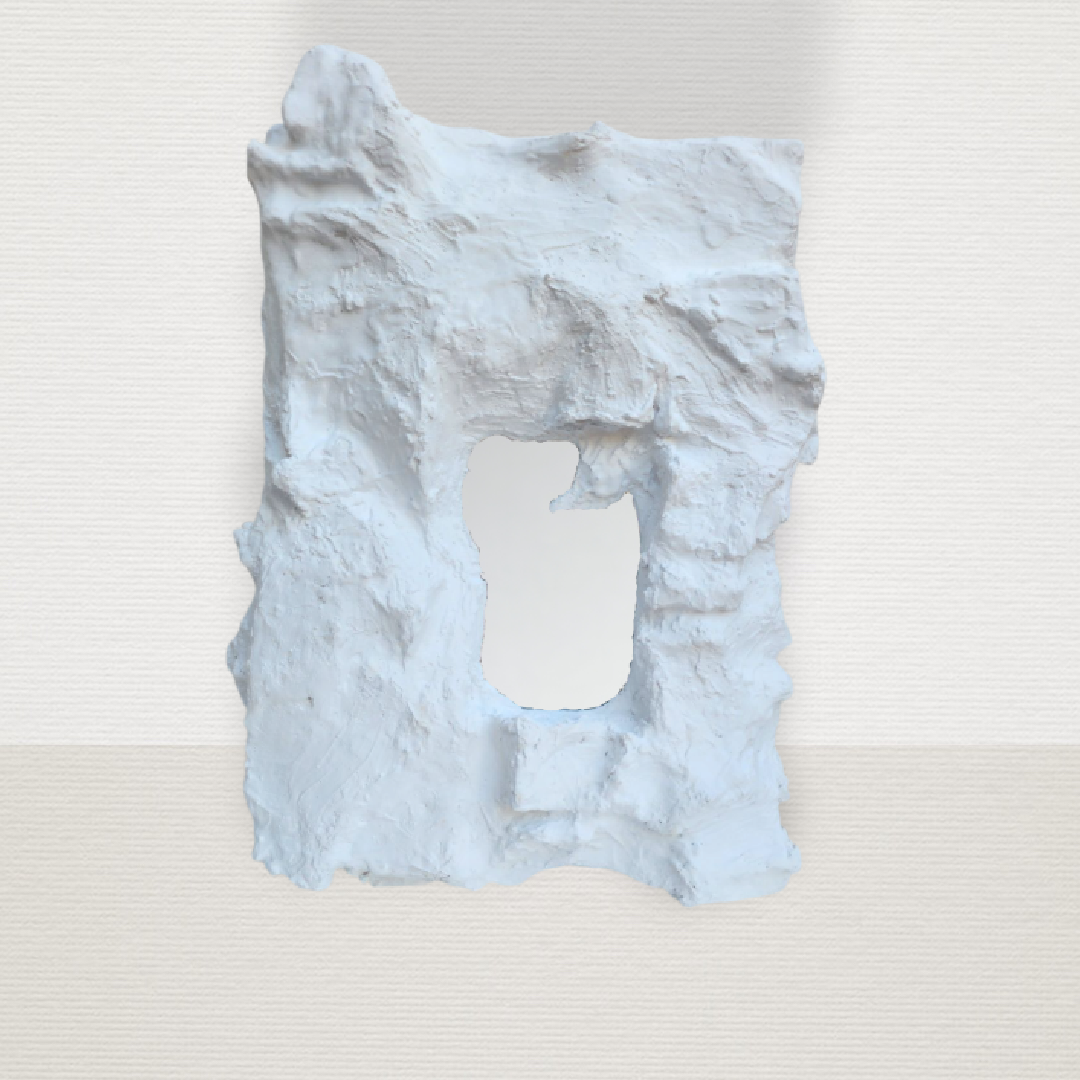 Καθρέφτης Κρεμαστός Rock Λευκός ART7451