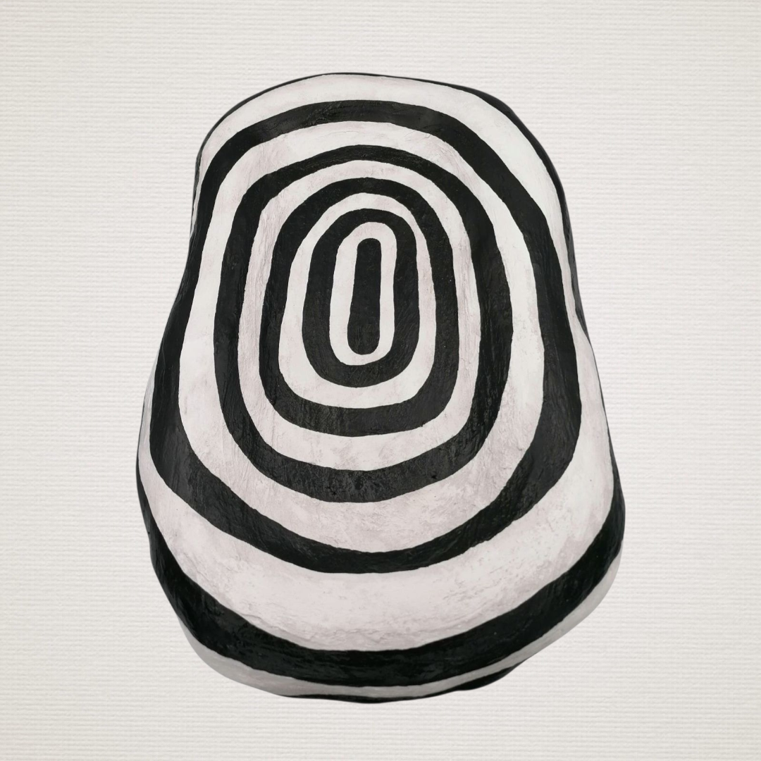 Δίσκος Οβάλ Λευκό-Μαύρο ART7425