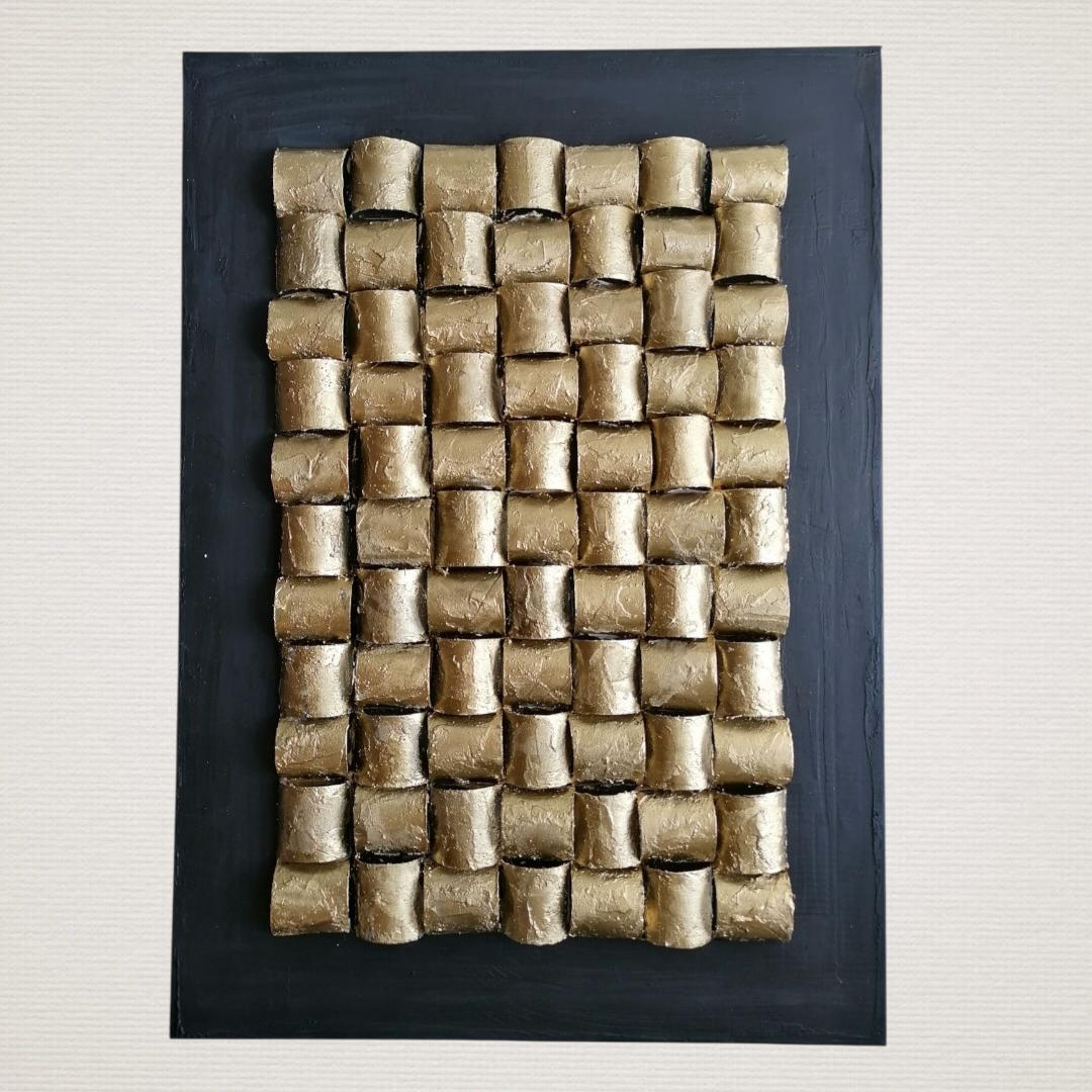 Πίνακας Σε Καμβά "Golden Code" ART7431