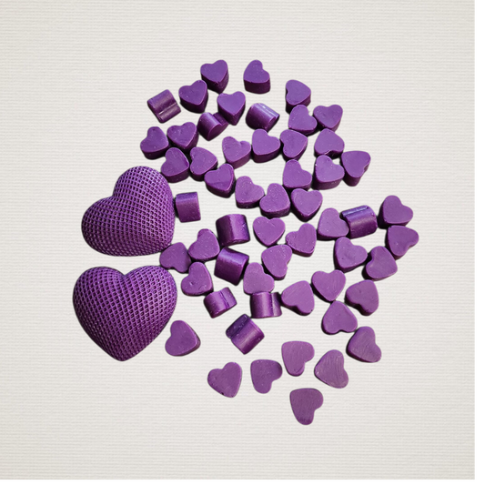 "Purple Hearts" Wax Melts 200gr.  CAN8054