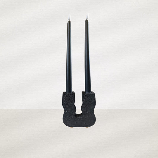Κηροπήγιο "Simple Double Black" ART22218 ΔΕΣ ΤΟ ΣΤΟΝ ΧΩΡΟ ΣΟΥ ΜΕ AR