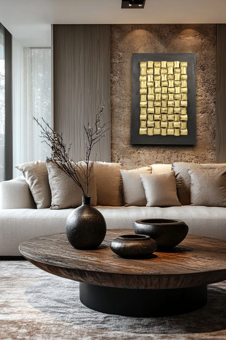 Πίνακας Σε Καμβά "Golden Code" ART7431